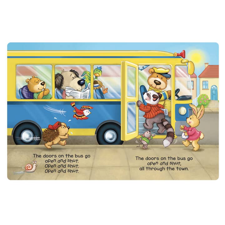 Little Hippo Books - Wholesale Preschool Book (3-5) - Wheels on the Bus- Children's Padded Board Book3