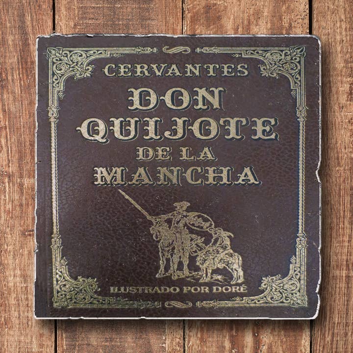 Black Angel Designs - Wholesale Coasters - Classic Book Coaster - Don Quixote - Cervantes0