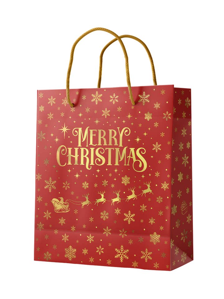 Borsa regalo M - Buon Natale rosso per la vendita all'ingrosso da parte di PD Party