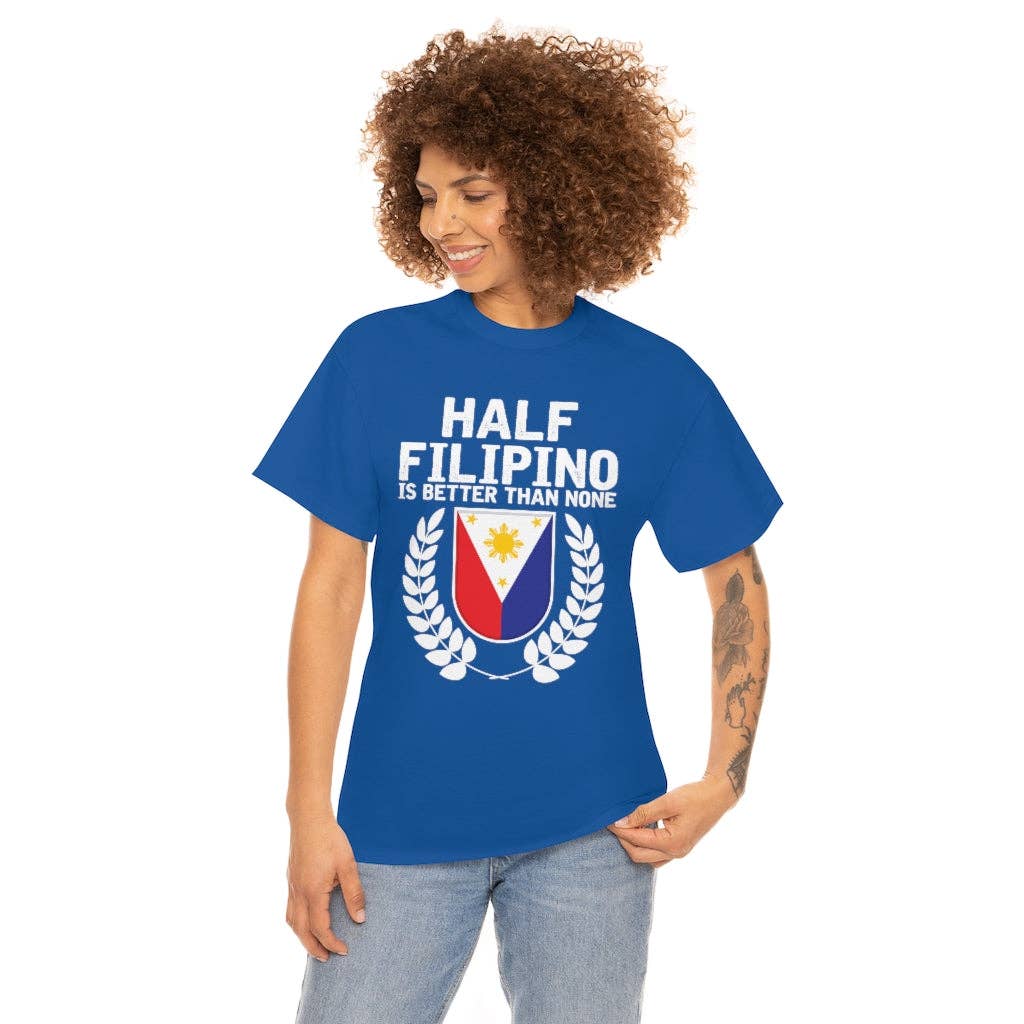 Teegarb LLC - Vendita all'ingrosso Maglietta serigrafata - Donna - Novità: mezzo filippino è meglio di niente, amante del Pinoy Pride, esilarante slang filippino, entusiasta del nazionalismo39