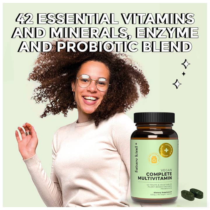 Future Kind - Wholesale Oral Supplement/Vitamin - Vegan Complete Multivitamin (Vitamins + Probiotic + Enzymes)4