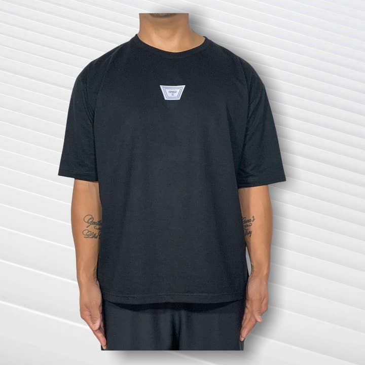BLACK OMAJ X EMBLEM T-SHIRT for wholesale by Omaj X