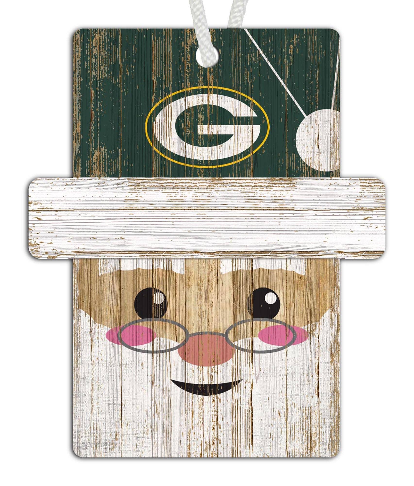 Fan Creations - Vendita all'ingrosso Decorazione - Decorazione con Babbo Natale dei Green Bay Packers0
