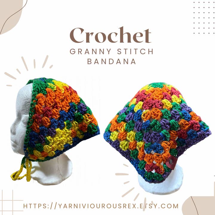 Inkluderande Granny Stitch Bandana för wholesale av Yarniviourous Rex