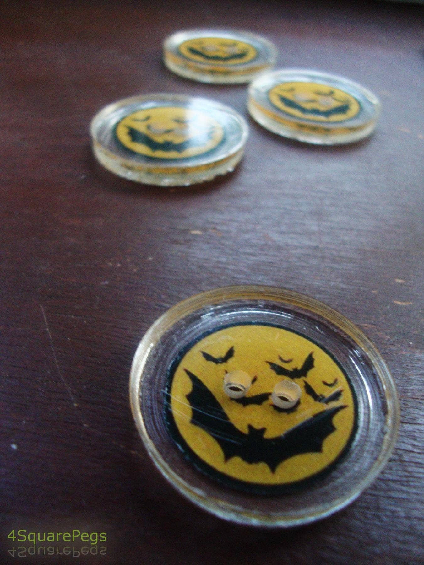 ButtonTHIS - Wholesale Sewing Button/Snap - Handmade Resin Bat Buttons for Sewing & Crafts2