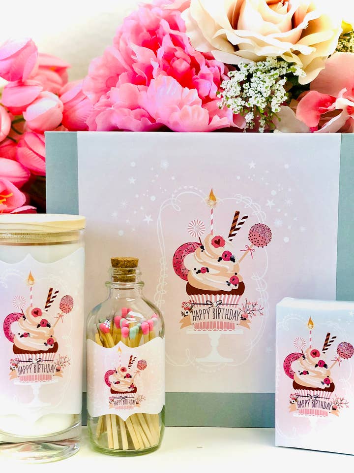 Large Gift Box Cupcake for wholesale by Love & Luck Greetings