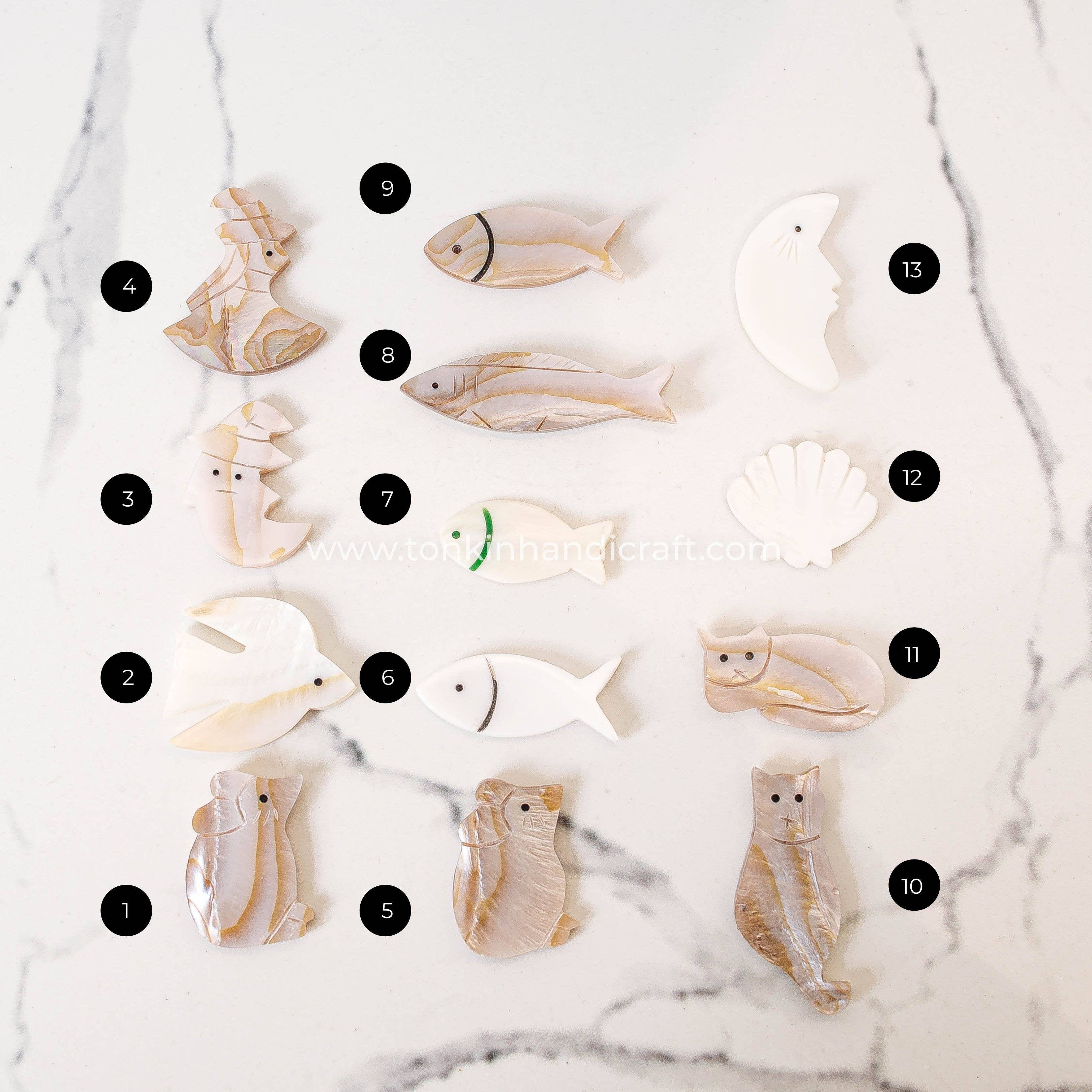 Tonkin Handicraft - Wholesale Spoon Rest - Seashell Pillow Chopstick Rest 10