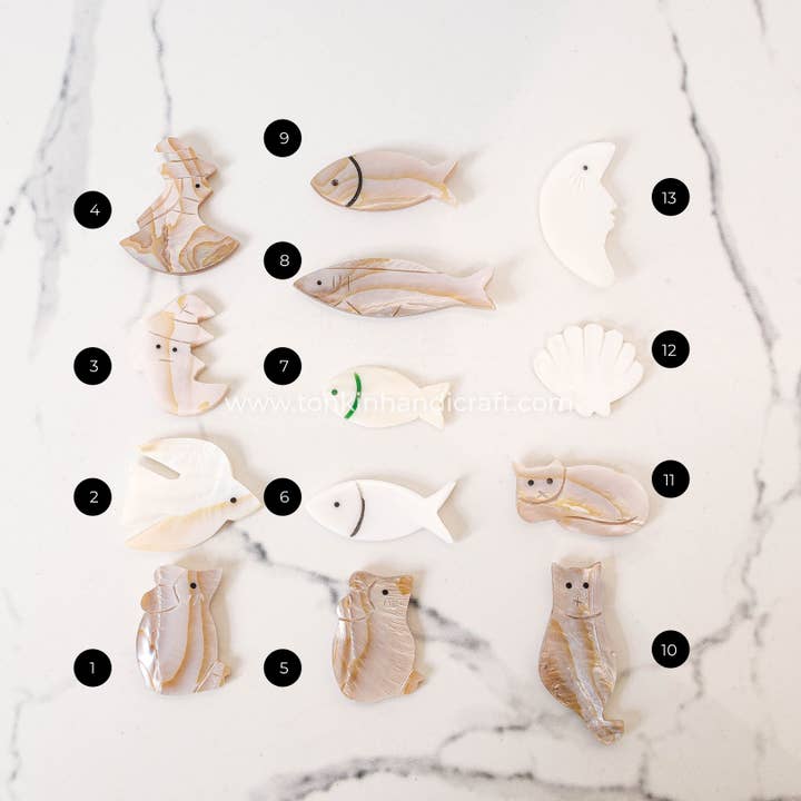 Tonkin Handicraft - Wholesale Spoon Rest - Seashell Pillow Chopstick Rest 1