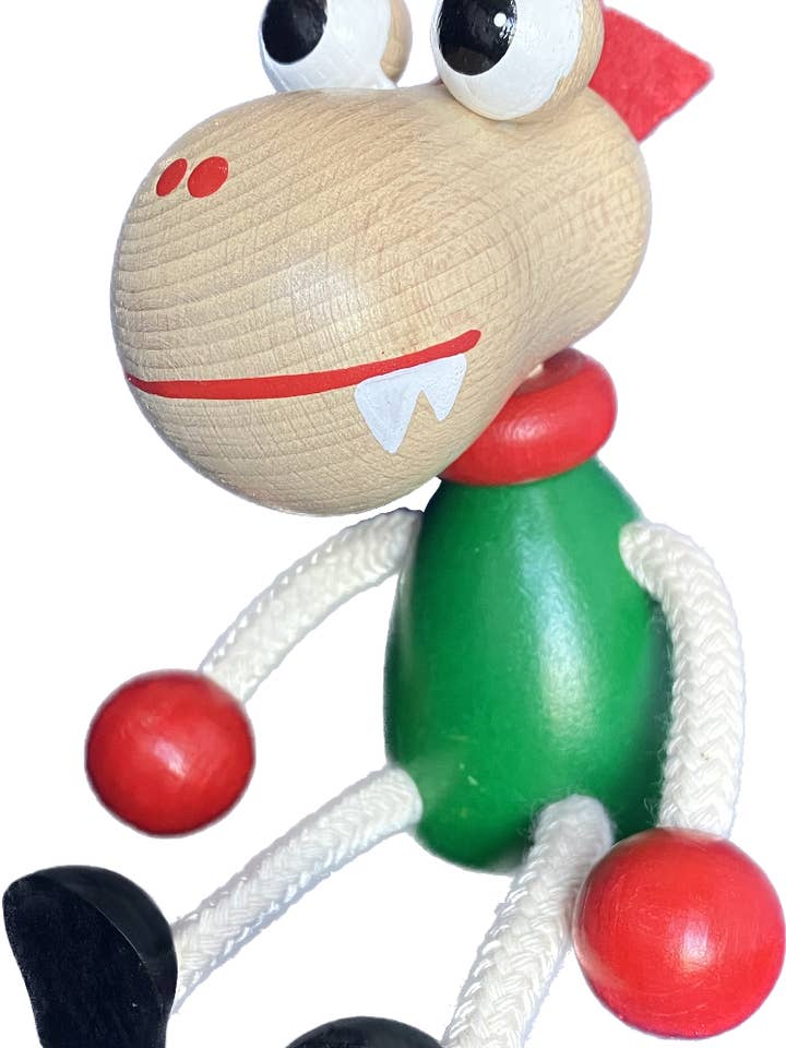 Wooden Keychain - Dragon - Handcrafted for wholesale by Toywood