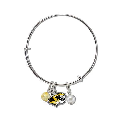 University of Missouri Mizzou Bangle Bracelet for wholesale by Fan Frenzy Gifts