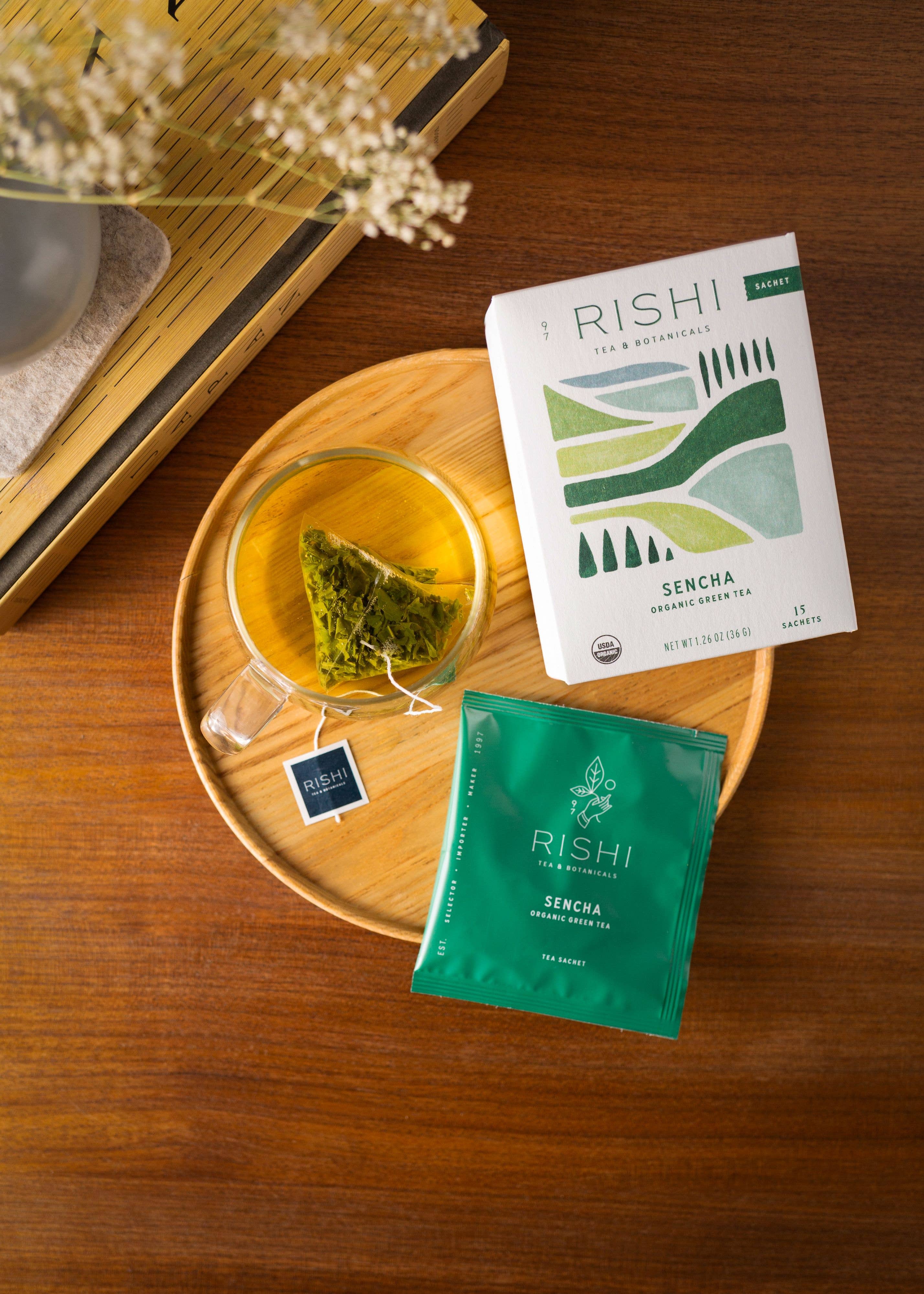 Rishi Tea & Botanicals - Wholesale Tea Bags - Sencha Organic Green Tea Sachets