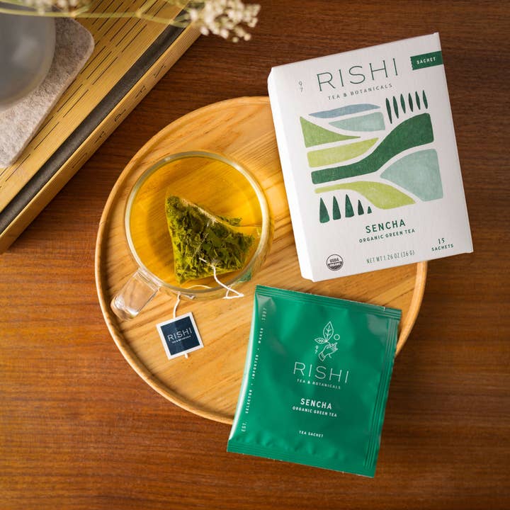 Rishi Tea & Botanicals - Wholesale Tea Bags - Sencha Organic Green Tea Sachets