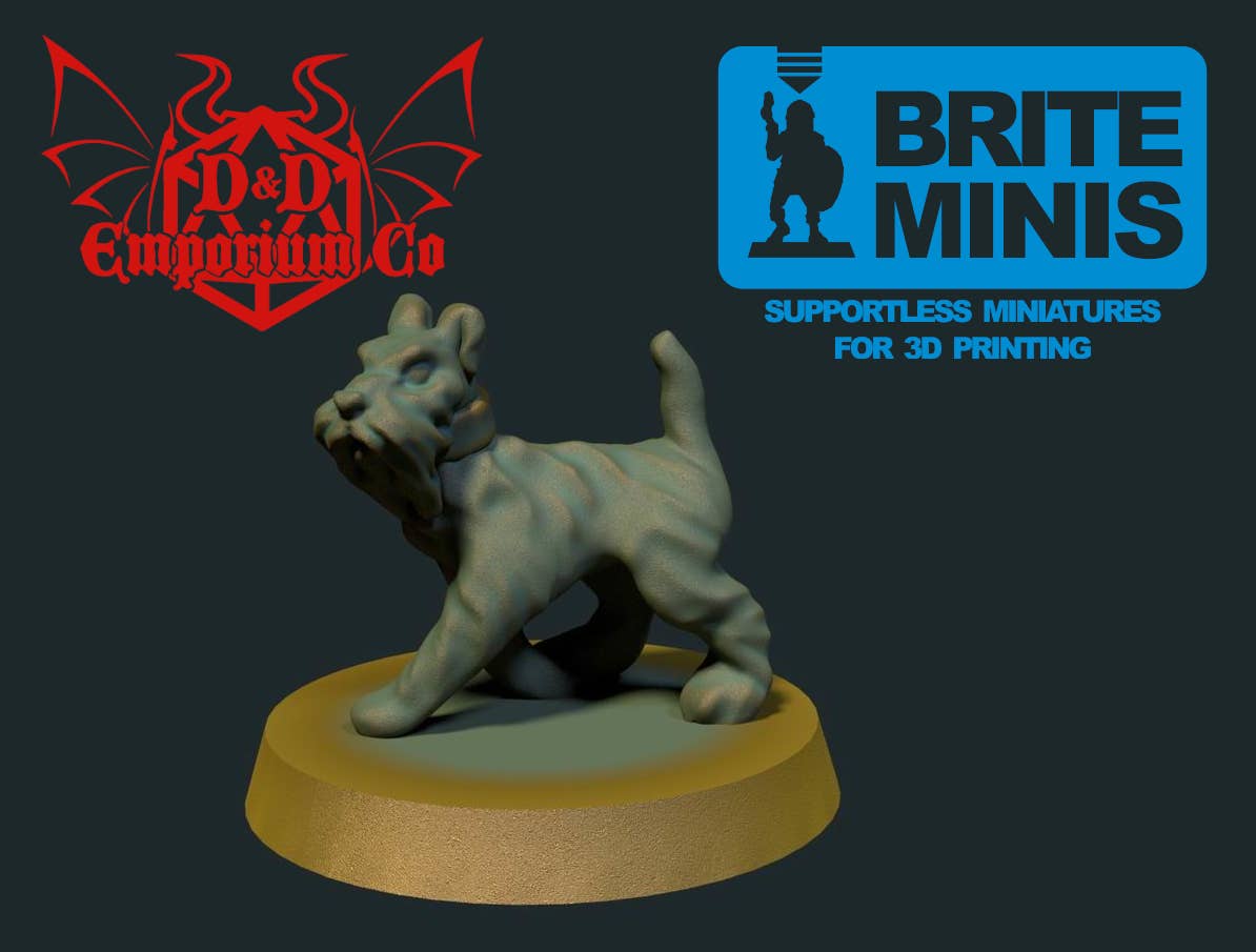 DnD Emporium Co – wholesale Decorative figurine – Resin 3D Printed Dogs Bundle DnD Miniatures5