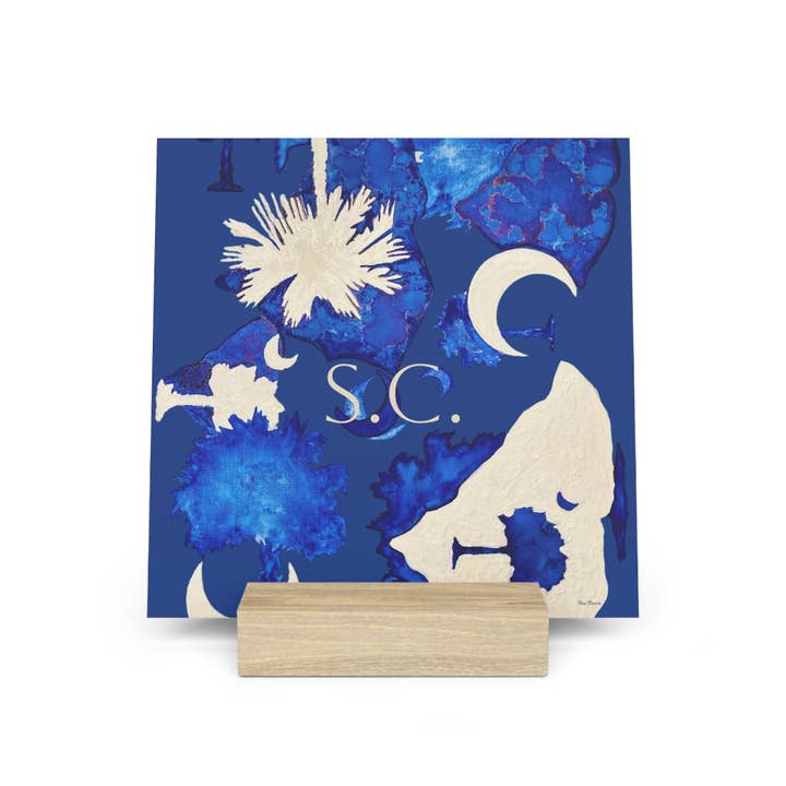Elegant South Carolina Gallery Board with Stand for Home Decor for wholesale by Tina Brown