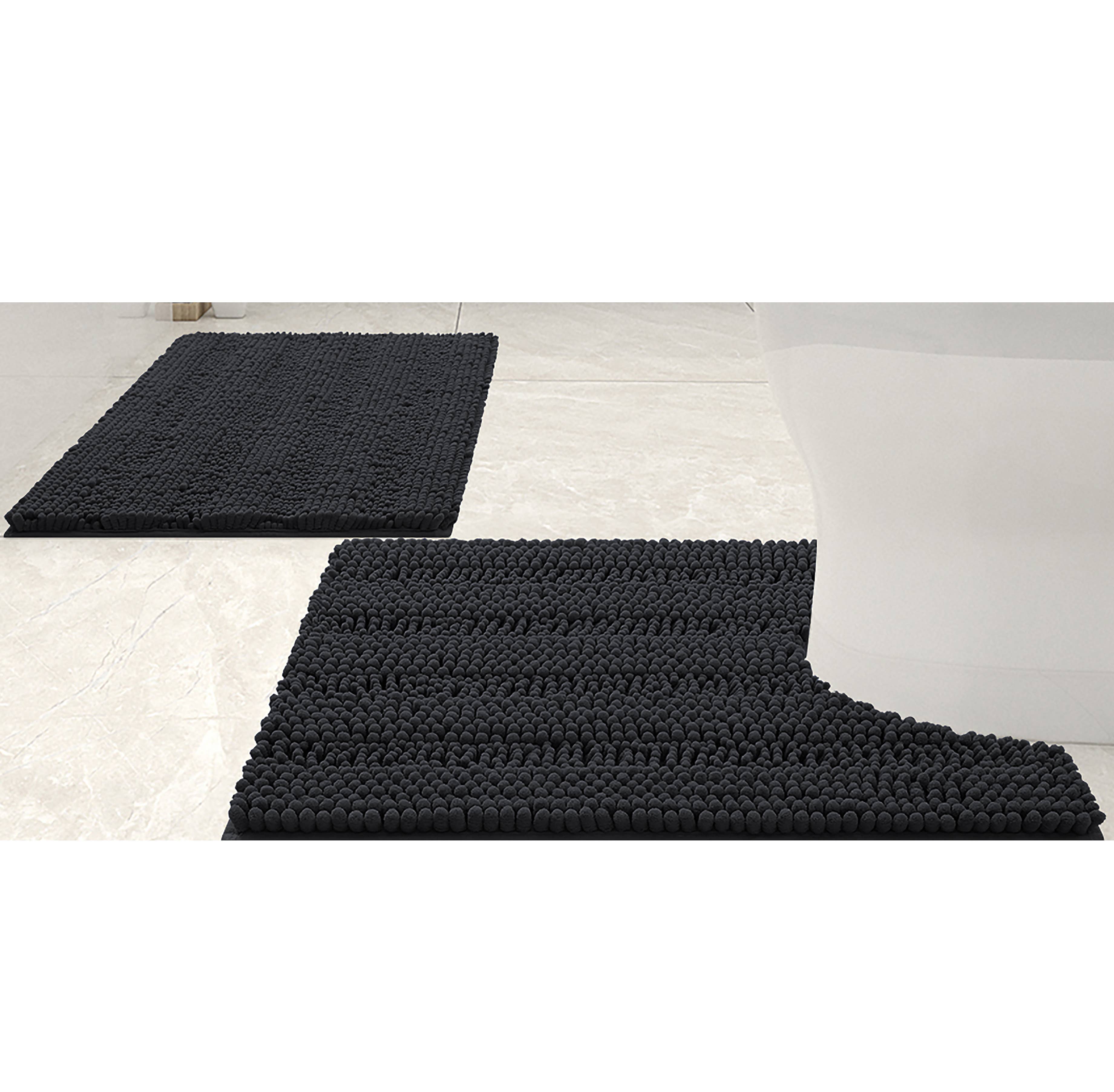 home mart goods - Wholesale Bath Mat Set - 2 Piece Soft Cozy Plush Chenille Bath Mat & Contour Bath Rug22
