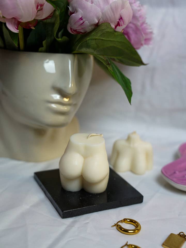 Mini bum stearinlys | Håndlavet sojavokslys | Sjovt stearinlys for engroshandel hos Gokican