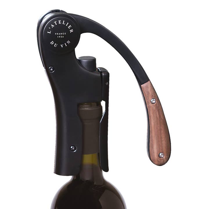 L'Atelier du Vin - USA - Wholesale Wine Tool Set - Lever Wine Opener - OENO MOTION WOOD & BLACK