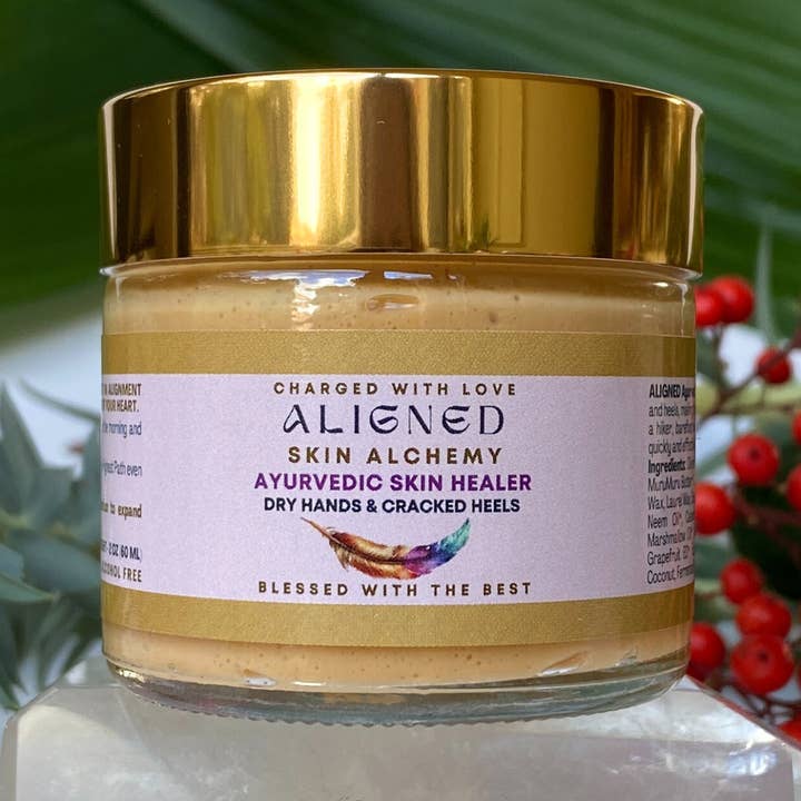 ALIGNED - Energizing & Sealing Cream for Cracked Heels - 2oz for wholesale by The Sacred Essence