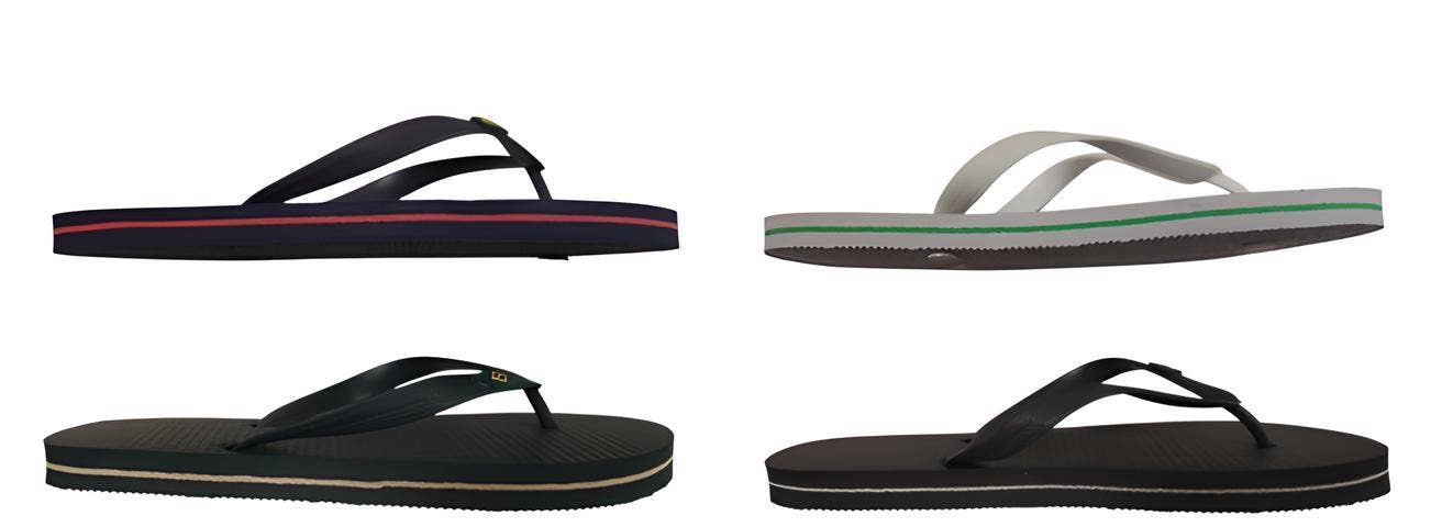 MB SMERWICK SA - Wholesale Flip Flops - Men's - BRAZIL FLAG BEACH SLIPPER - 4 COL. - T.41/46 - ZAP4000-724
