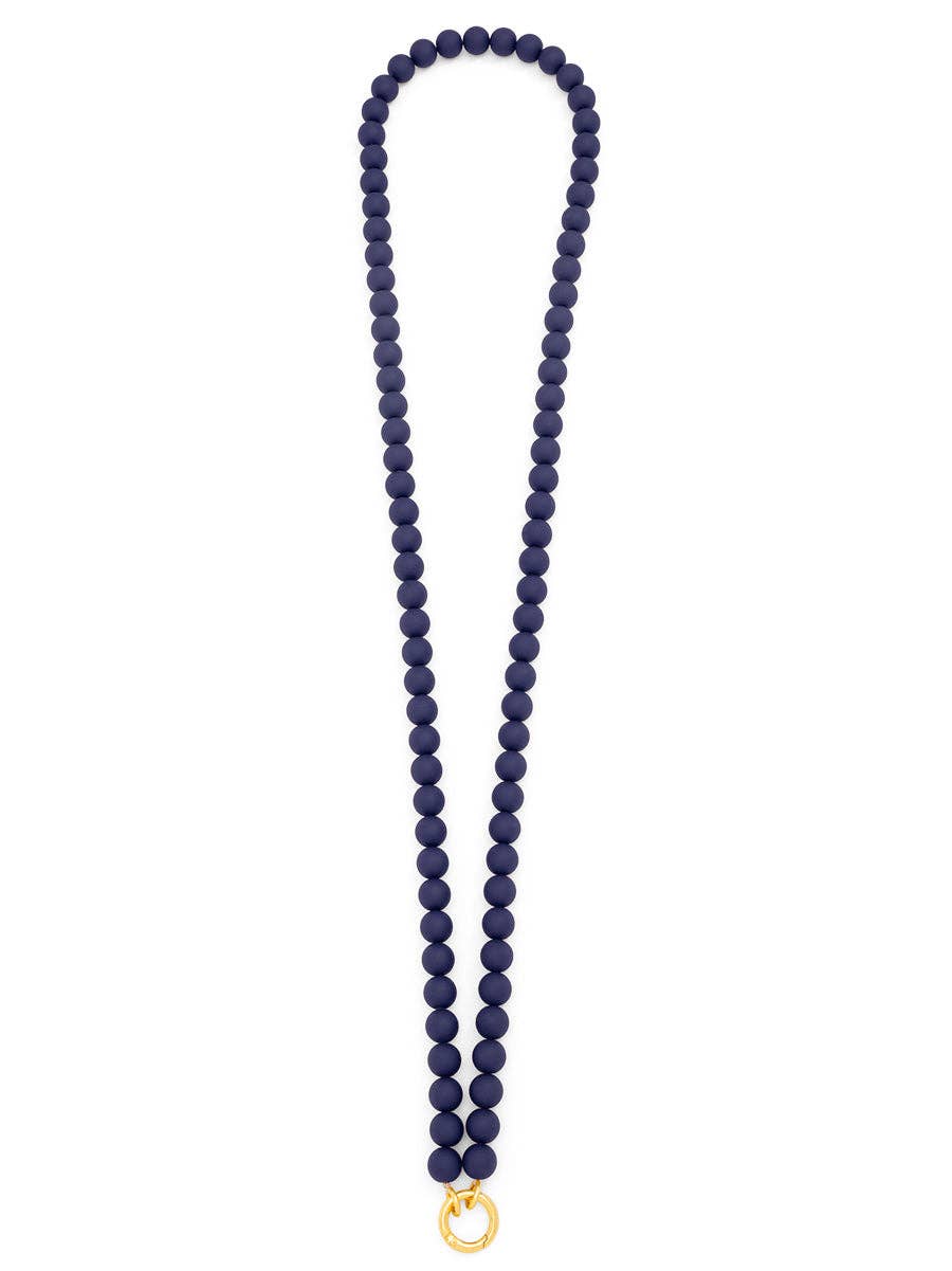 ZENZII Jewelry - Wholesale Beaded/Pearl Necklace - Matte Resin Beaded Crossbody Phone Lanyard0