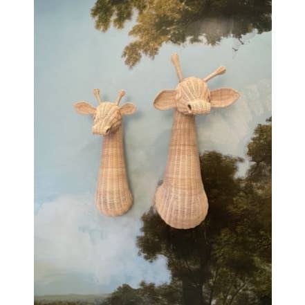 Picnic Imports - Wholesale Wall Accent - Woven Wicker Giraffe Head