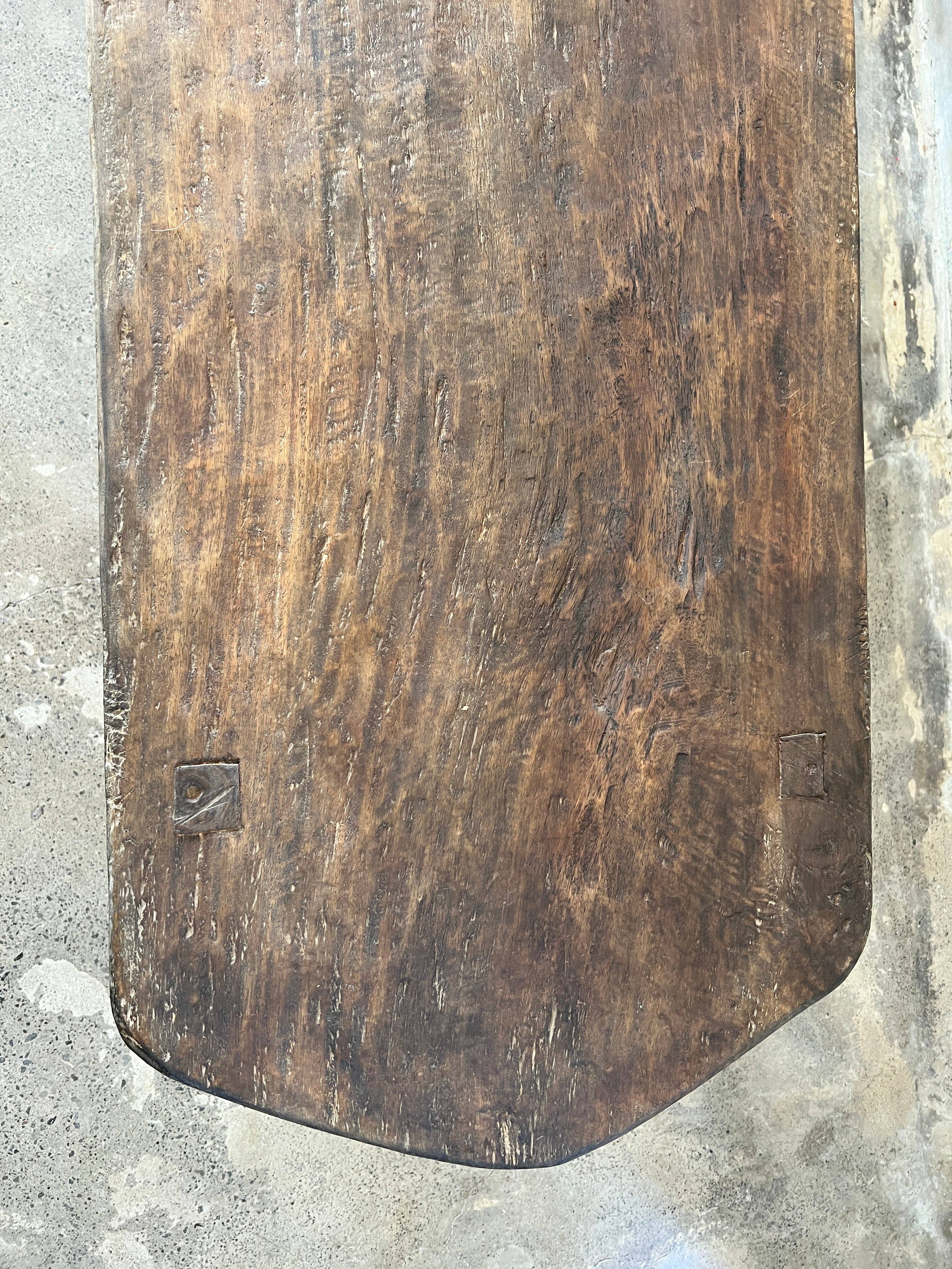 Office Objets - Wholesale Coffee Table - Large round coffee table in antique Asian teak L:2m W:50 H:5018