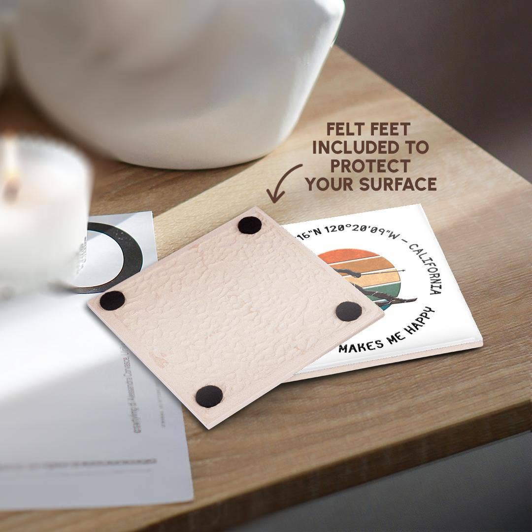 3dRose - Wholesale Coasters - 3dRose, Sugar Bowl, California. Woman skier on white. Downhill skiing sport, Coaster3