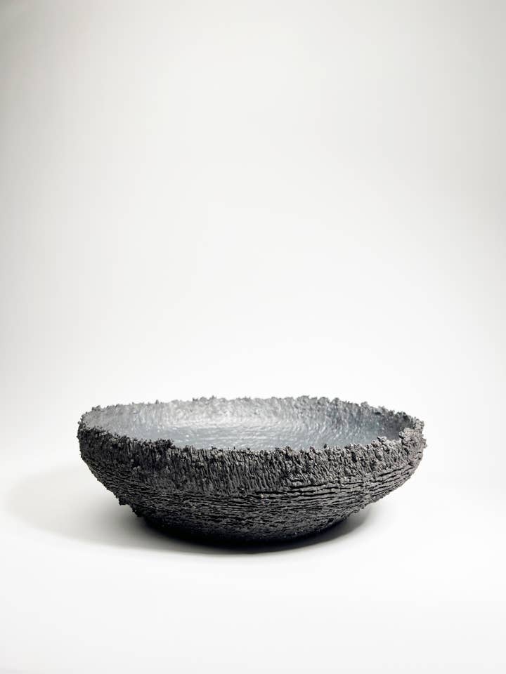 Handmade stoneware bowl 35 cm for wholesale by Sandra Vas Ceramics