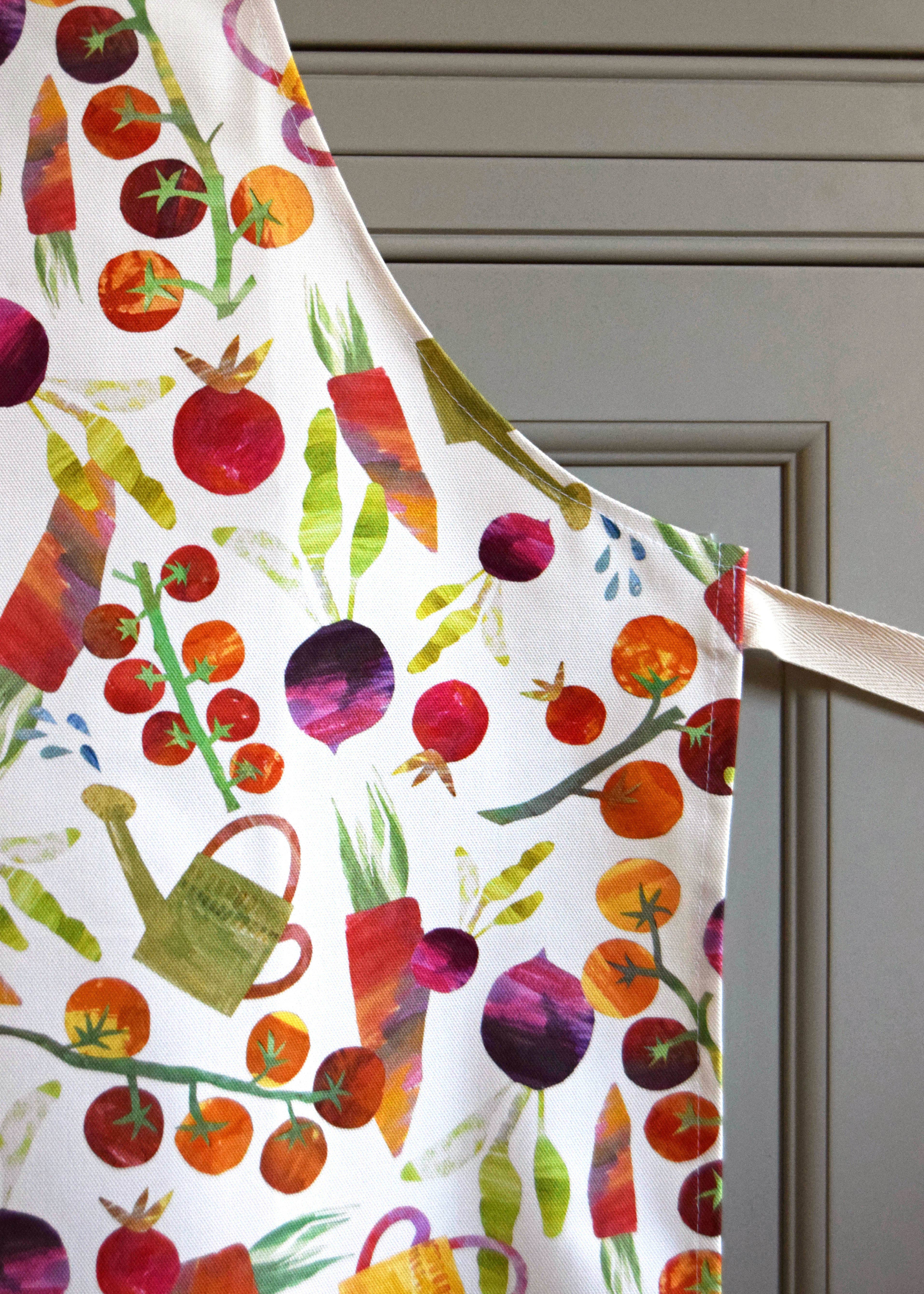 Freya Snow - Wholesale Apron - Busy Vegetable Cotton Apron2