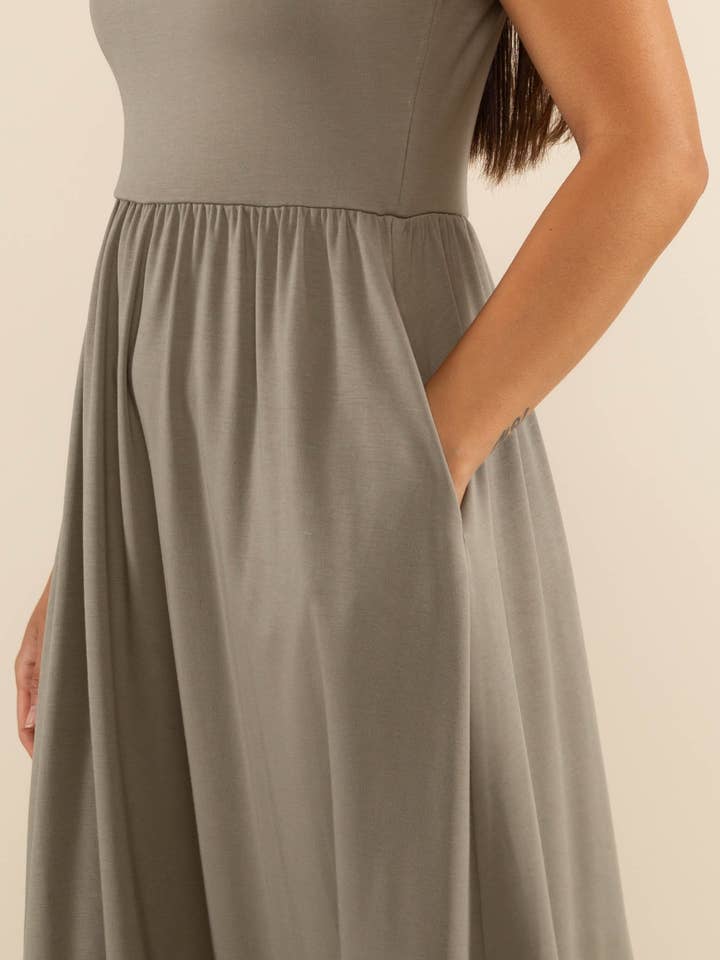 NLT - Wholesale Dress - Women's - Lake 3/4 Sleeve Swing Dress2