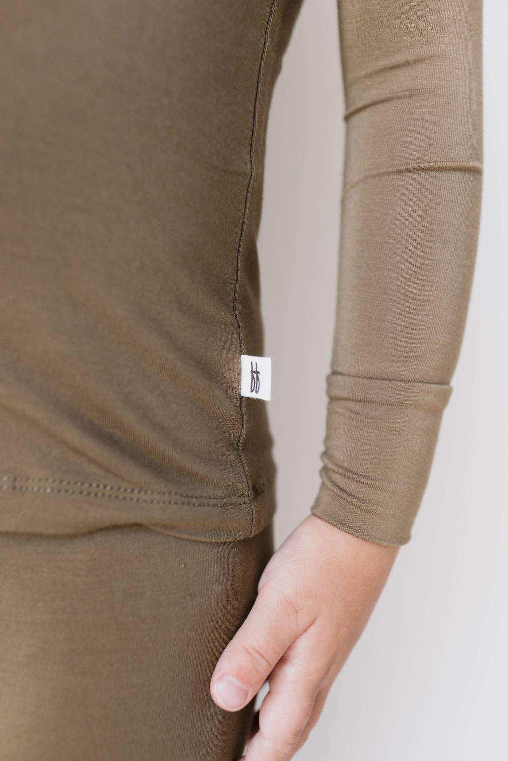 Forever French Baby - Wholesale Sleepwear Set - Kids - Bamboo Two Piece Pajamas | Olive Green3