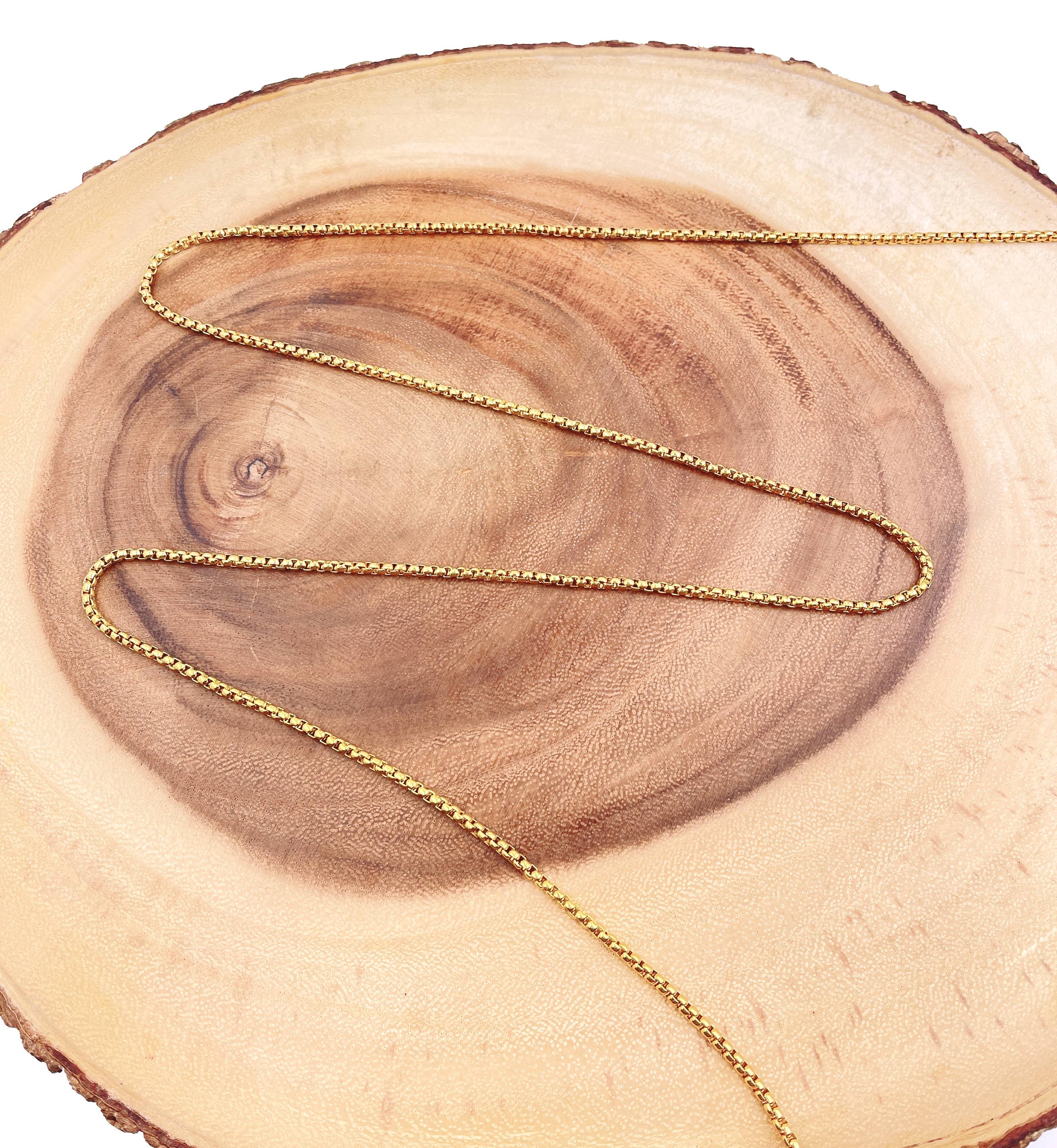 Beads Creation - Wholesale Link & Chain Necklace - Square Box Link Chain by Foot, Unfinished Box Chain, CH2572