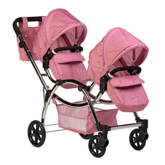 Roma - Wholesale Doll Stroller - Kids - Roma Darcie Twin Dolls Pram - pink2