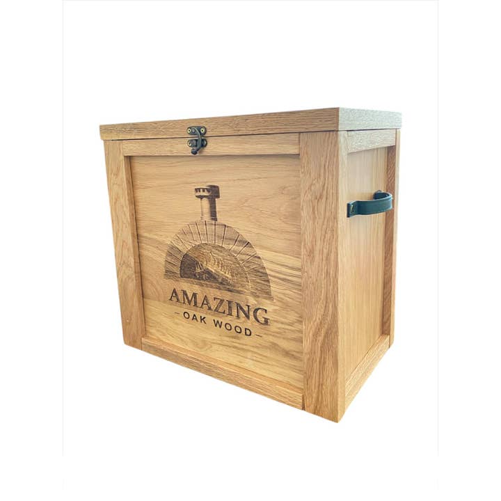 Amazing Oak Wood - Wholesale Fire Pit - Premium Kiln-Dried Oak Firewood in Solid Wood Box1