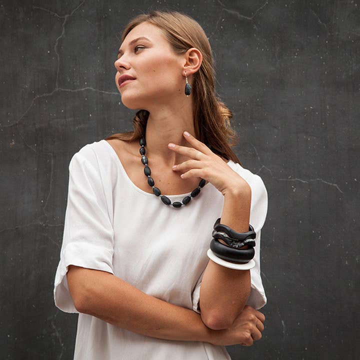 Sabi Short Resin Necklace for wholesale by Polka Luka