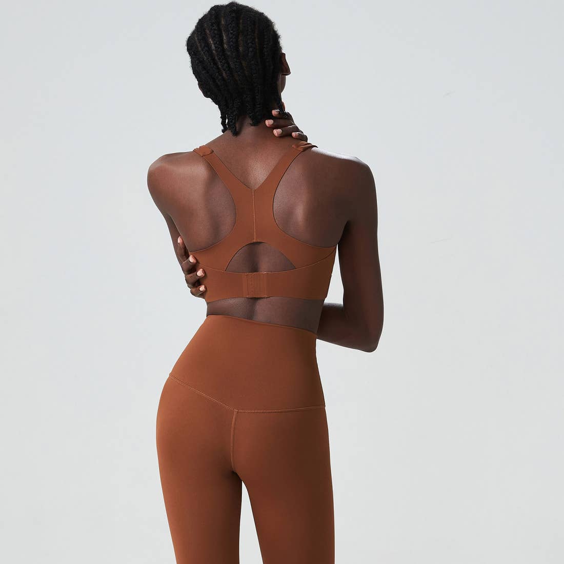 Sodalemon – Sutiã desportivo - Mulher por atacado – Sutiã esportivo de fitness de alto suporte com fivela traseira de cor sólida15