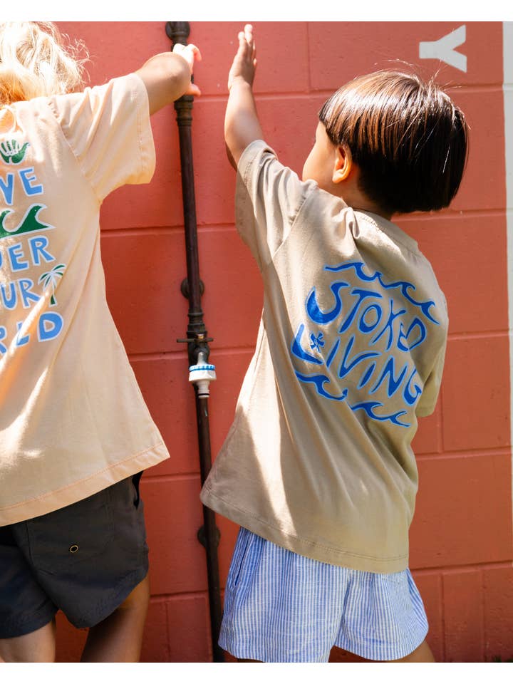 SAND N SALT KIDS - Wholesale Shorts - Kids - Coastal Stripe Linen Shorts1