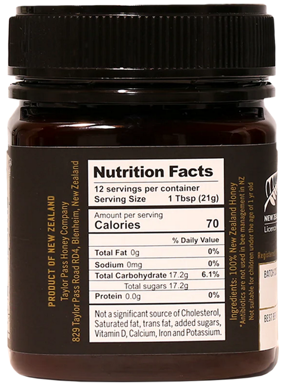 Naturz Beez - Wholesale Honey - Taylor Pass Reserve Manuka Honey UMF 10+ MGO263+ 8.83oz6