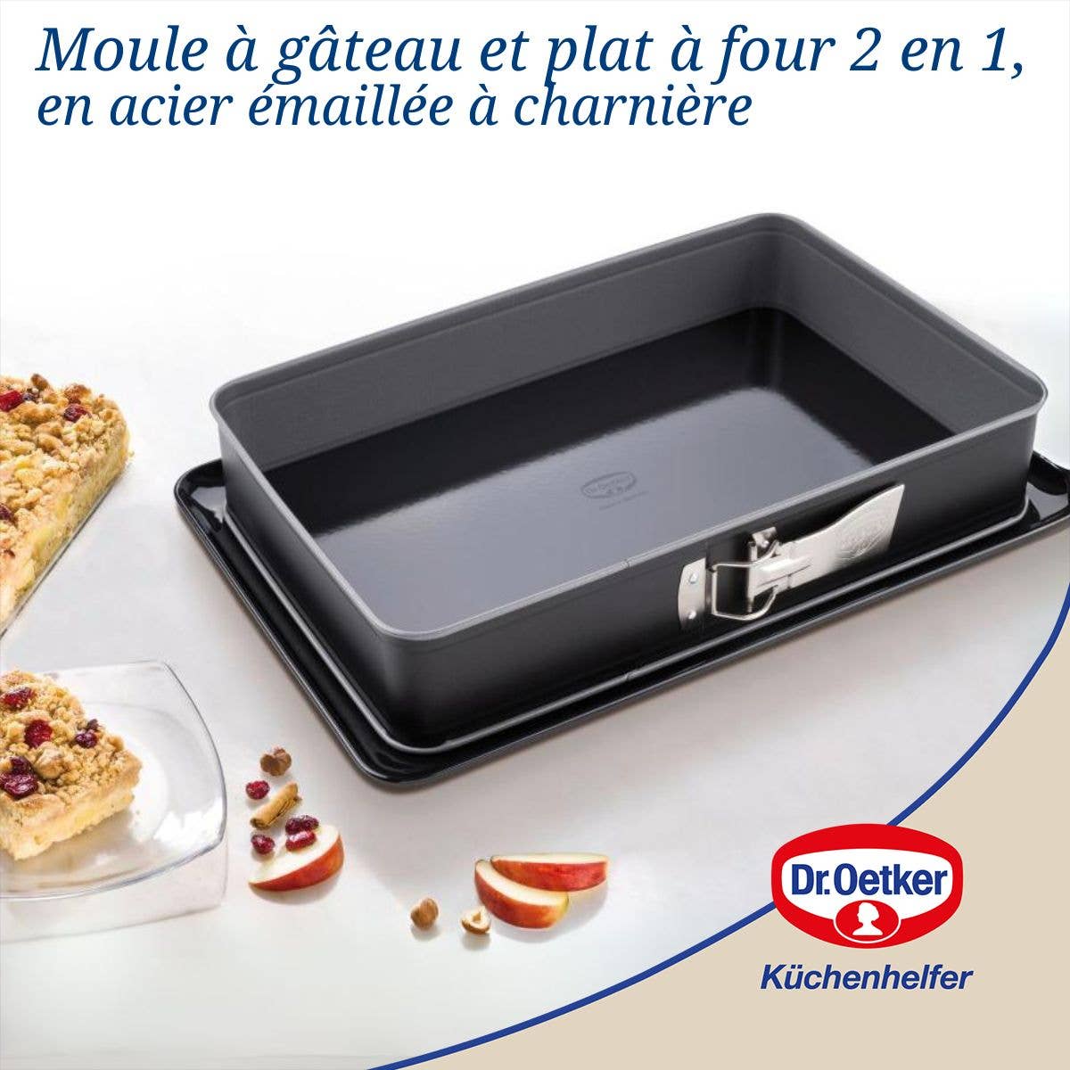 Zenker - Wholesale Baking Dish - Cake mold and baking dish 38 x 25 x 7 cm Dr Oetker Back-Idee Kreativ1