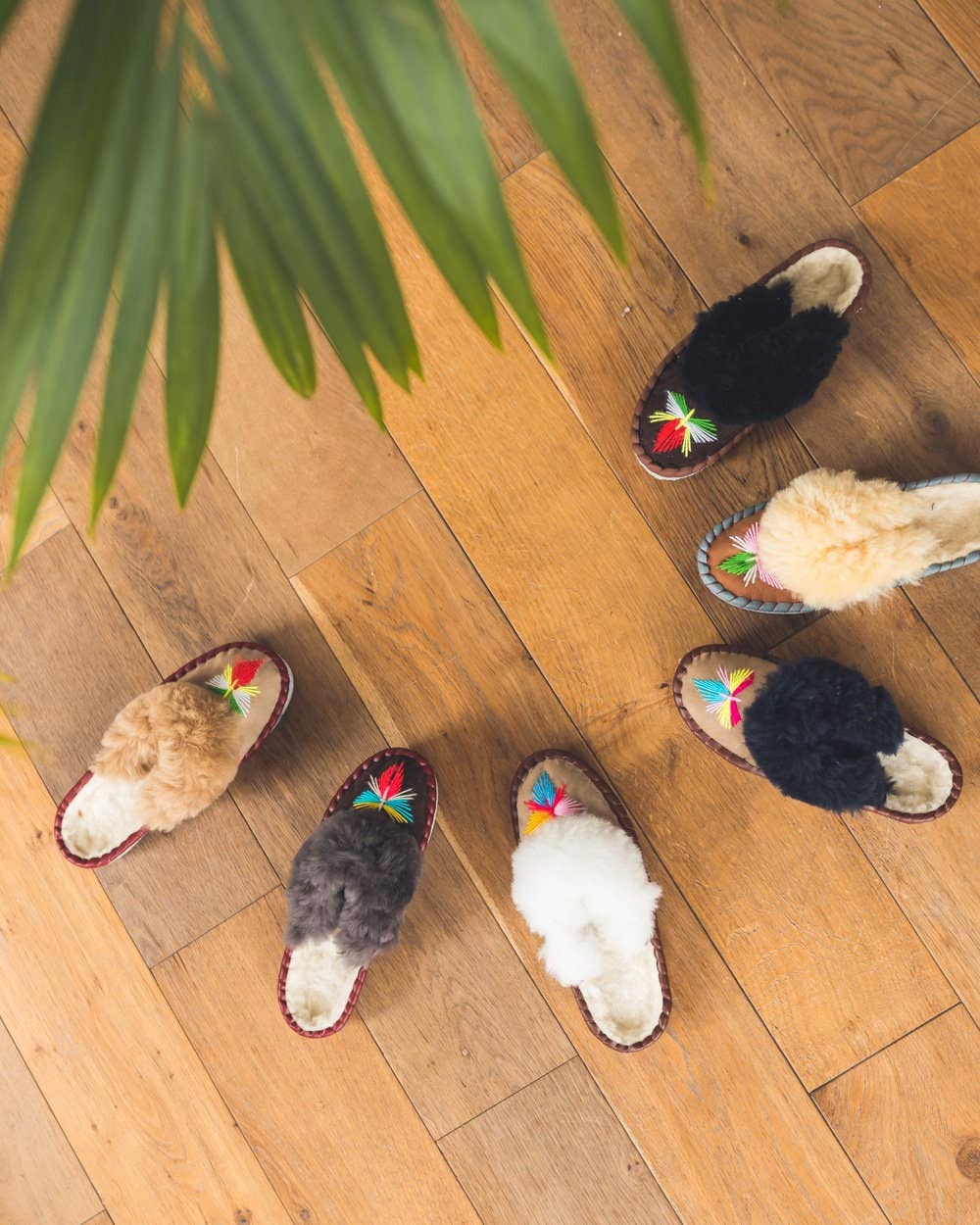 Sheepers SP .Z O.O. - Vente Chaussons – femme - Mules Sheepers Lucky Dip en peau de mouton2