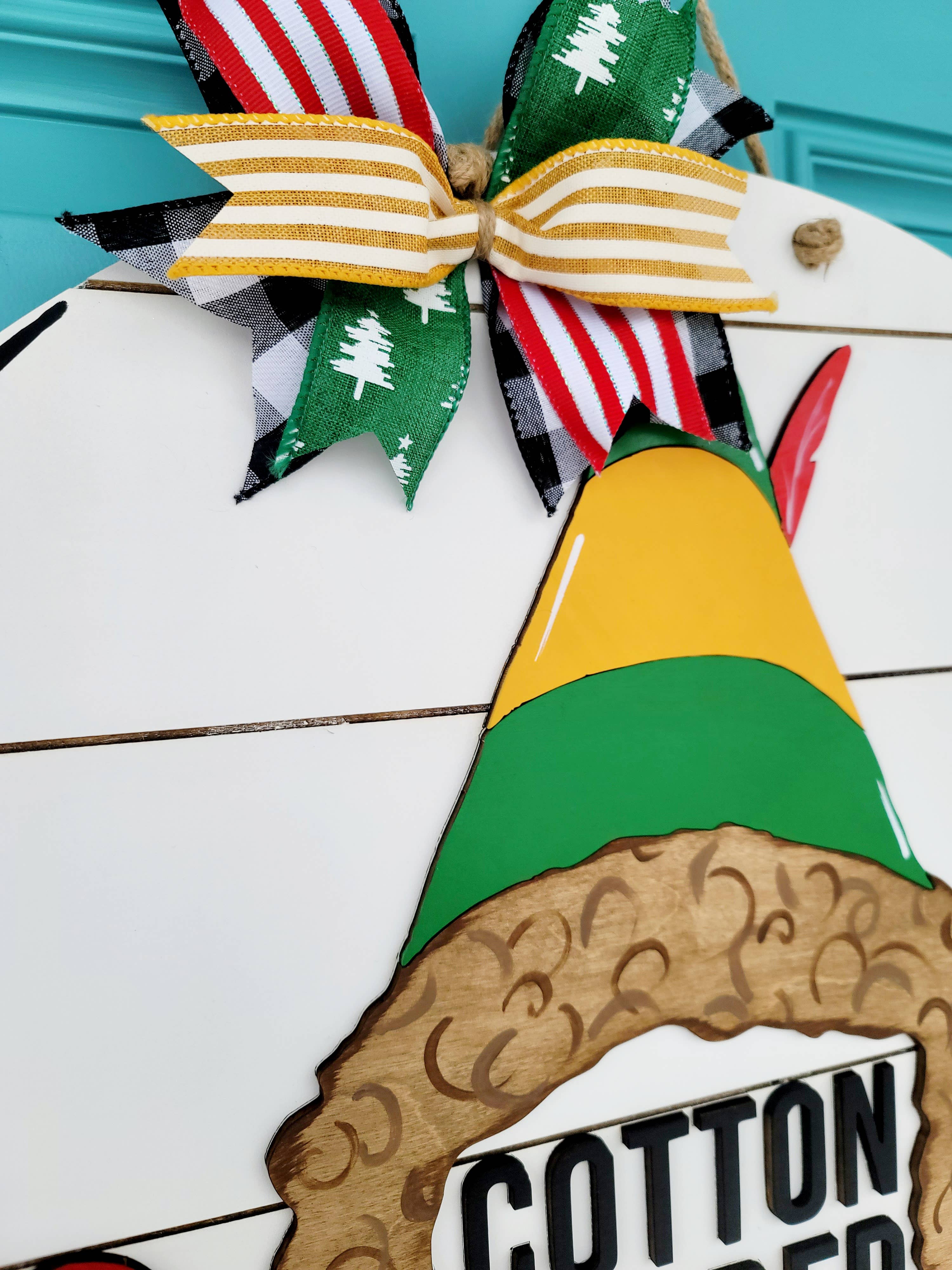 Teal Moon Creations - Wholesale DIY Craft Kit - DIY Cotton Headed Ninny Muggins Door Hanger1