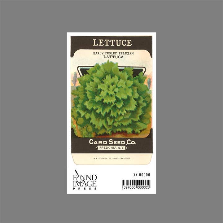 Found Image Press - Wholesale Sticker - Sticker FR-72 Lettuce Seed Packet1