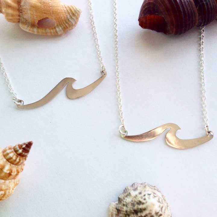 Bridget Turner Jewellery - Venta al por mayor Collares con colgantes/abalorios - Collar Ola en Plata