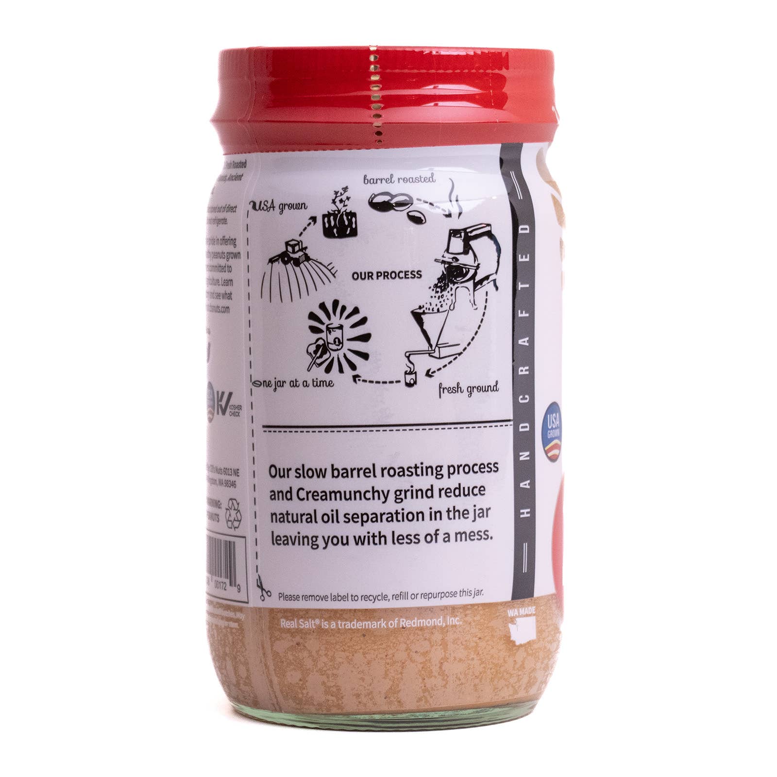 CB's Nuts - Vente Beurres de noix - 16 oz de beurre d'arachide crémeux naturel avec sel de mer - 122