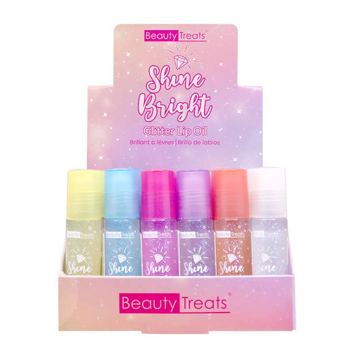 PINEAPPLE Beauty - Wholesale Lip Gloss - Beauty Treats 502G Shine Bright Glitter Lip Oil - 36pc
