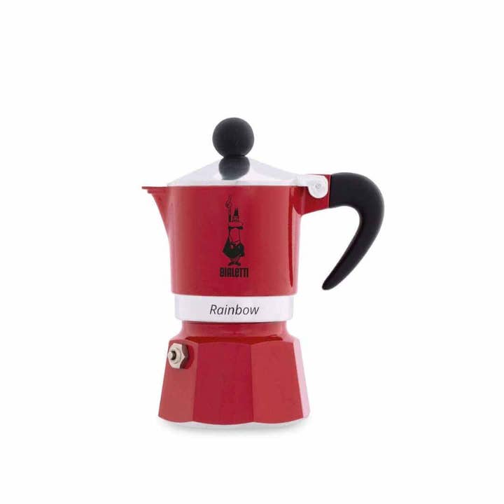And Co. Brands - Vente Machine à expresso - Cafetière Moka Bialetti Rainbow rouge pour gaz et électricité10