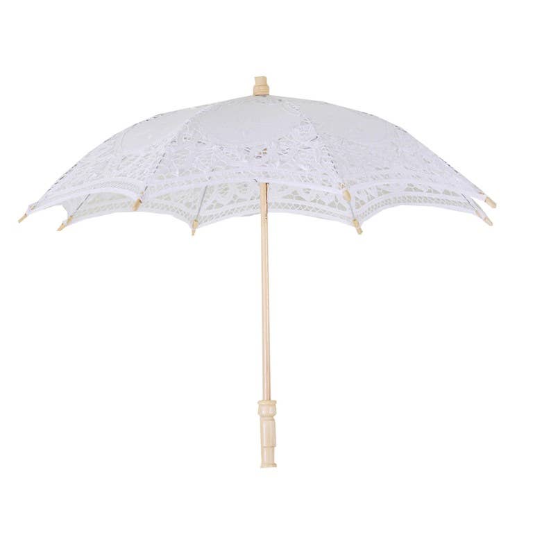 Vacchetti – wholesale Paraply - Unisex – Paraply Spets Vit CMø60x442