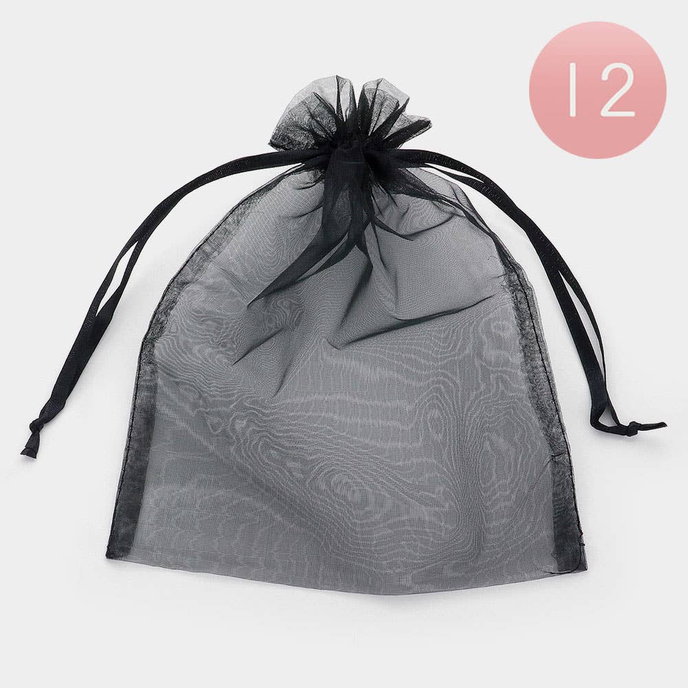Sensibling Corp. - Wholesale Gift Bag - 12PCS - 6.75 X 9.5 Ribbon Organza Gift Bags
29