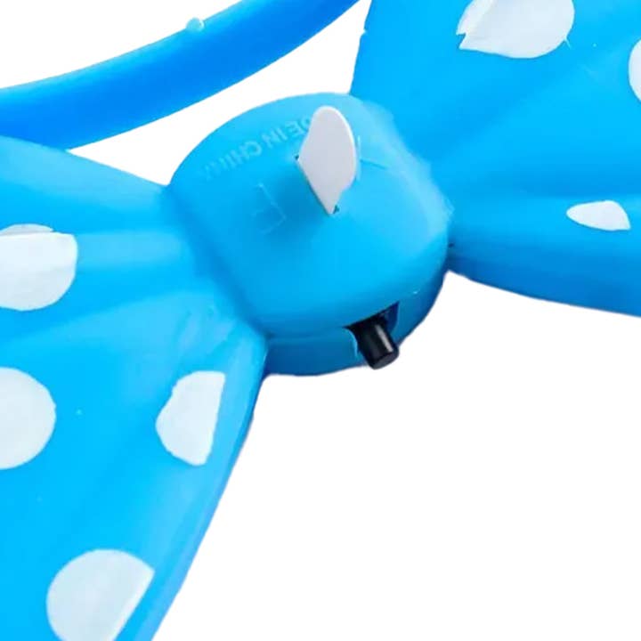 Cap Zone - Wholesale Light-Up Toy - Kids & Baby - Bowtie Polka Dot LED Flashing Novelty Hairband