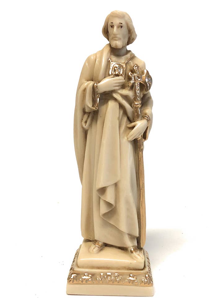 Staty av Saint Jude Thaddeus cm. 16,5 harts för wholesale av Costa Articoli Religiosi